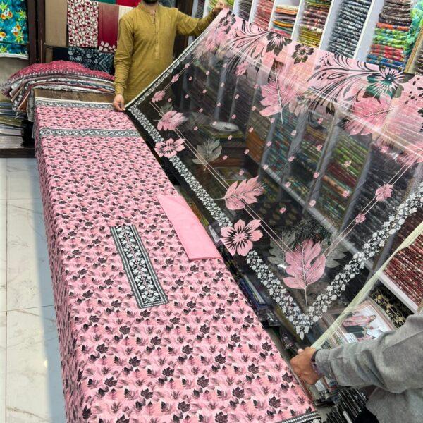 Neelofer Digital Printed Lawn 3pc Dresses - Women Wear Design No. 12