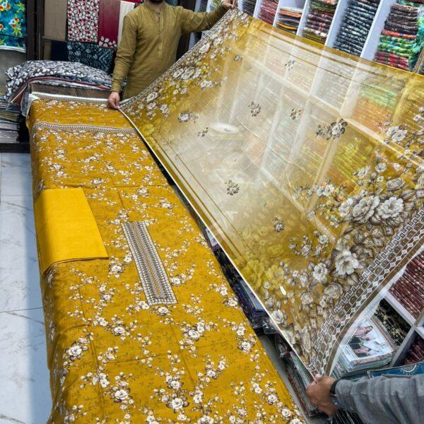 Neelofer Digital Printed Lawn 3pc Dresses - Women Wear Design No. 7