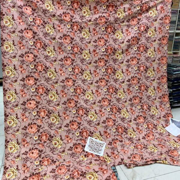 Safa Marwa Crystal Cotton Export Quality King Size Double Bedsheet Design No. 4