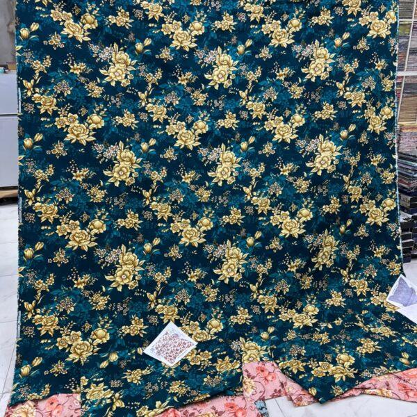 Safa Marwa Crystal Cotton Export Quality King Size Double Bedsheet Design No. 5