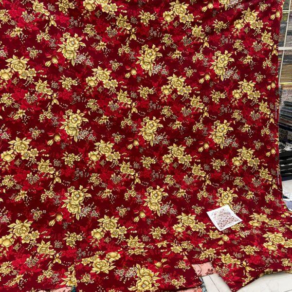 Safa Marwa Crystal Cotton Export Quality King Size Double Bedsheet Design No. 6