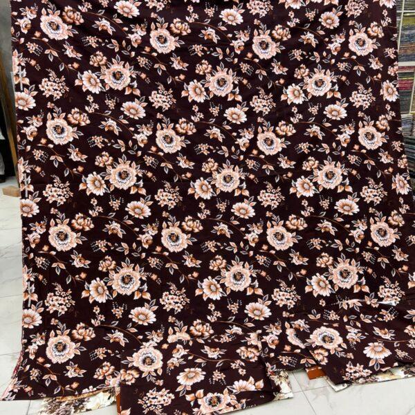 Safa Marwa Crystal Cotton Export Quality King Size Double Bedsheet Design No. 9