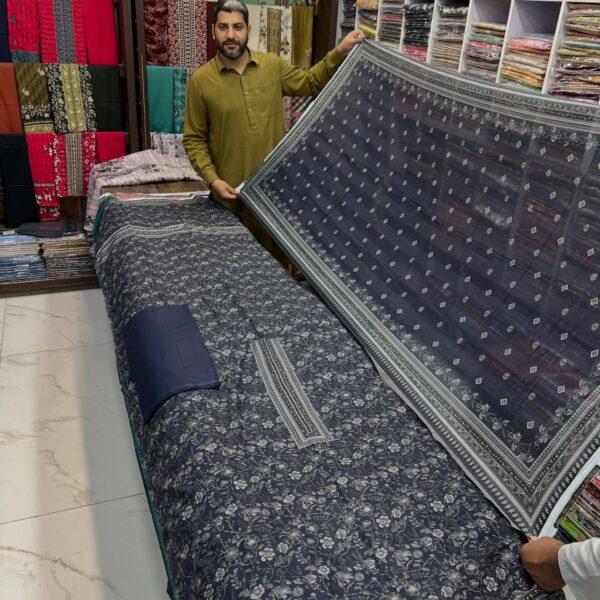 Chamak Damak Lawn Digital Printed 3 Piece Suit - Women Wear Design No. 1