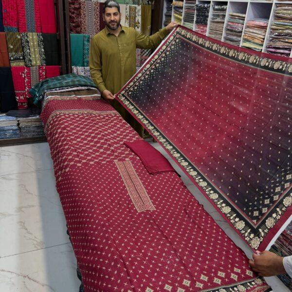 Chamak Damak Lawn Digital Printed 3 Piece Suit - Women Wear Design No. 4