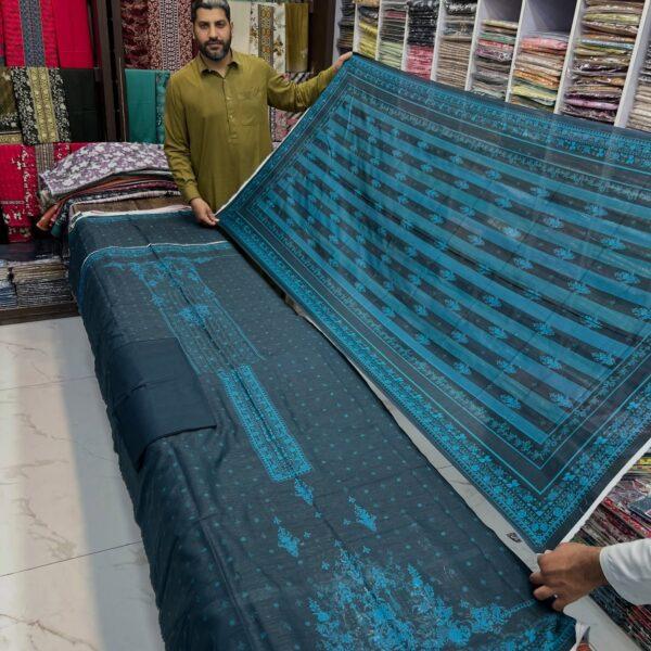 Chamak Damak Lawn Digital Printed 3 Piece Suit - Women Wear Design No. 10