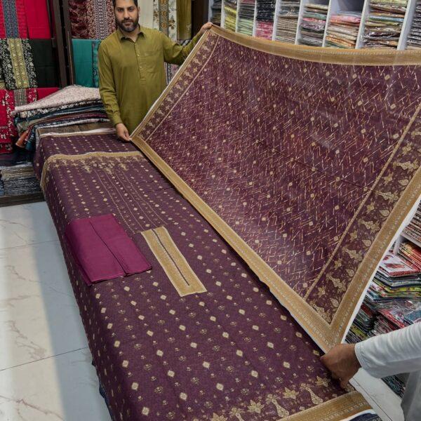 Chamak Damak Lawn Digital Printed 3 Piece Suit - Women Wear Design No. 15