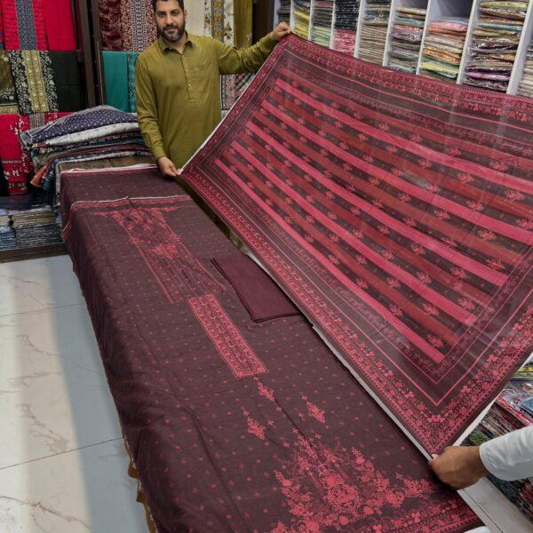 Chamak Damak Lawn Digital Printed 3 Piece Suit - Women Wear Design No. 18