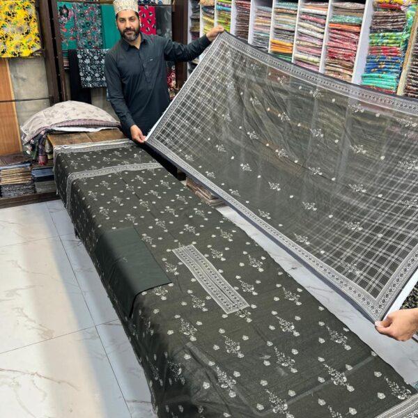 Mina Kari Digital Printed Bana Dora Lawn 3pc Dresses - Women Wear Design No. 15