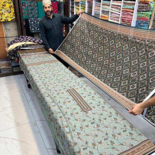 Mina Kari Digital Printed Bana Dora Lawn 3pc Dresses - Women Wear Design No. 8