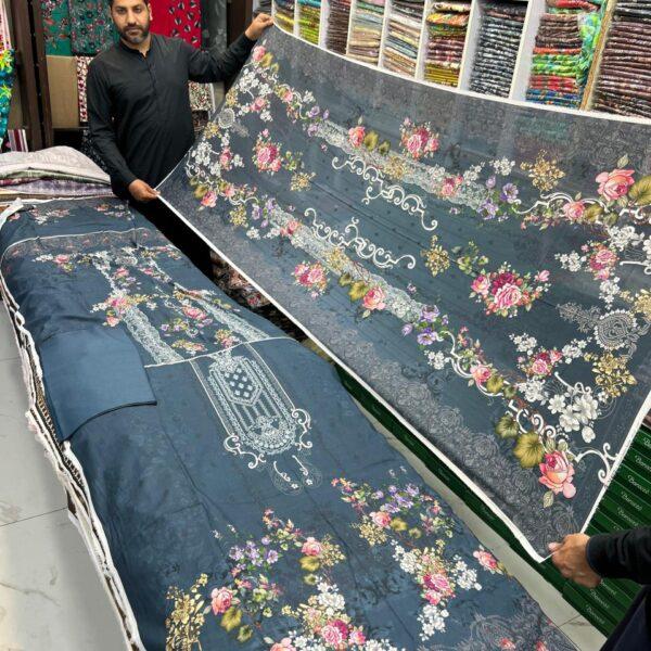 Zarqoon Digital Printed Lawn 3pc Dresses - Women Wear Design No. 5