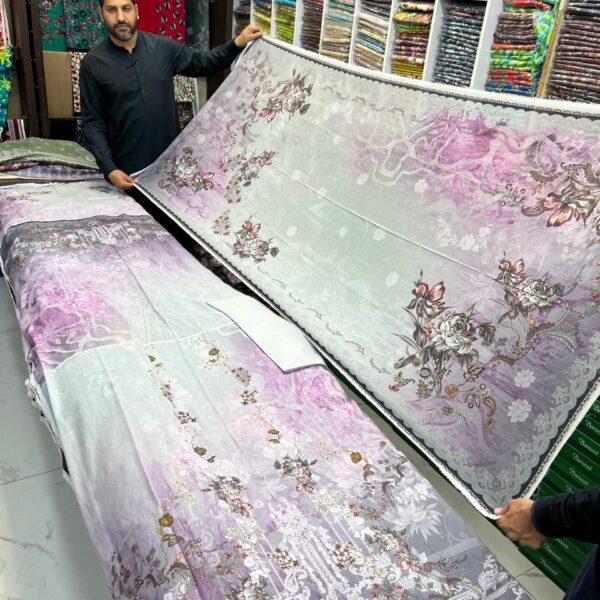 Zarqoon Digital Printed Lawn 3pc Dresses - Women Wear Design No. 4