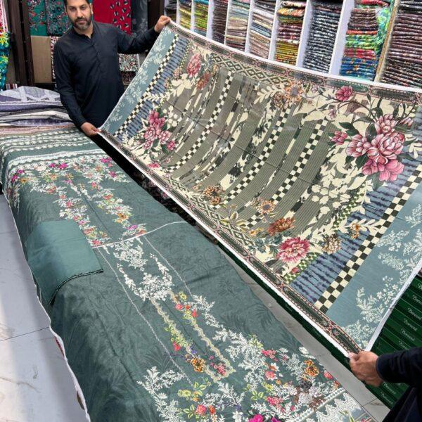 Zarqoon Digital Printed Lawn 3pc Dresses - Women Wear Design No. 15