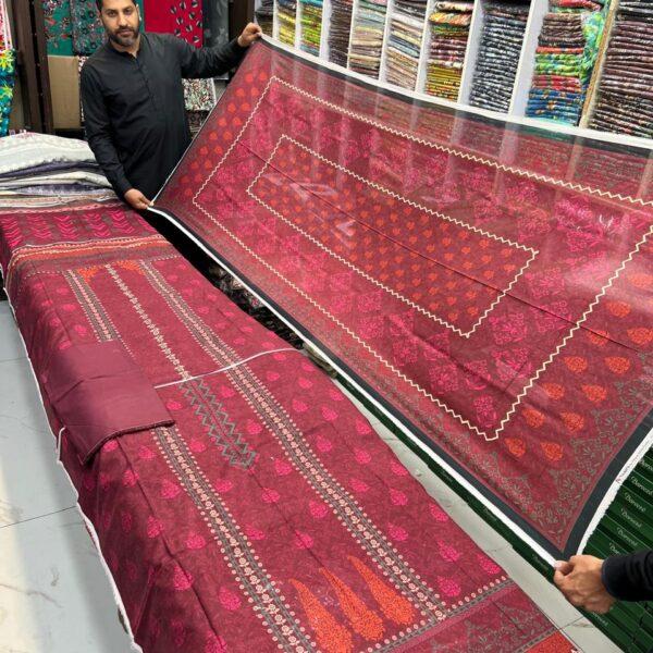 Zarqoon Digital Printed Lawn 3pc Dresses - Women Wear Design No. 16