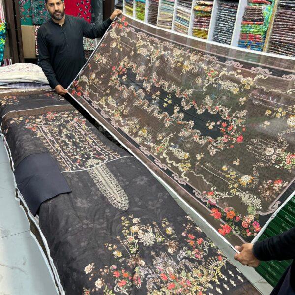 Zarqoon Digital Printed Lawn 3pc Dresses - Women Wear Design No. 10