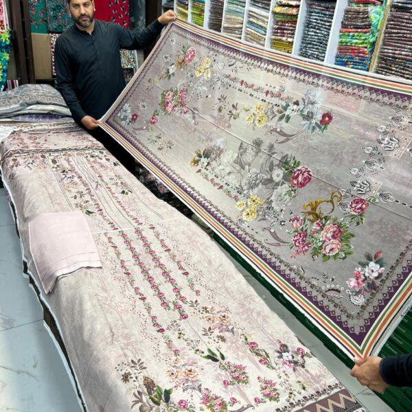 Zarqoon Digital Printed Lawn 3pc Dresses - Women Wear Design No. 9