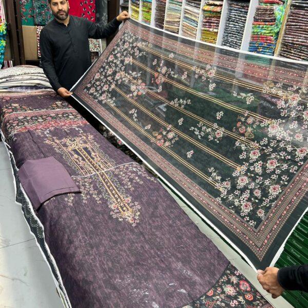 Zarqoon Digital Printed Lawn 3pc Dresses - Women Wear Design No. 12