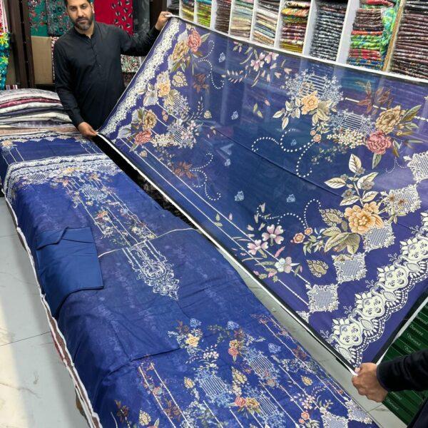 Zarqoon Digital Printed Lawn 3pc Dresses - Women Wear Design No. 18