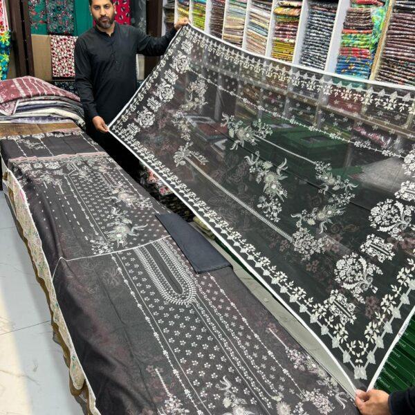 Zarqoon Digital Printed Lawn 3pc Dresses - Women Wear Design No. 22