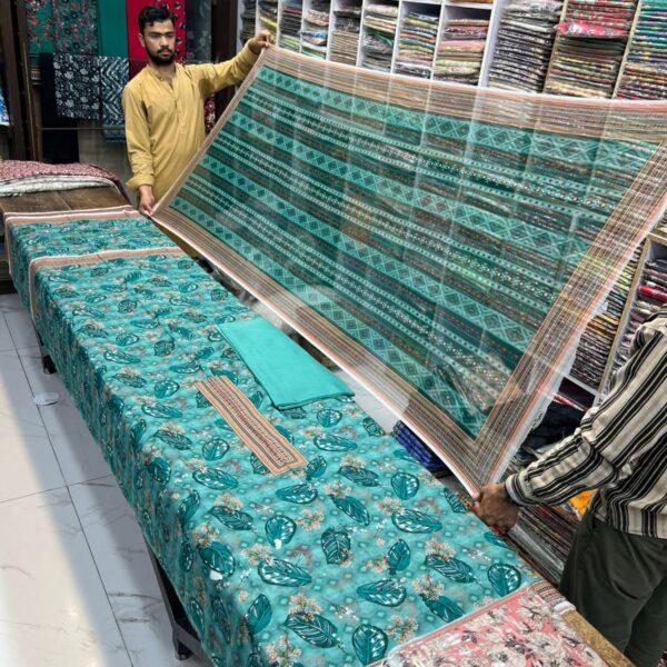 Neelofer Digital Printed Lawn 3pc Dresses - Women Wear Design No. 7