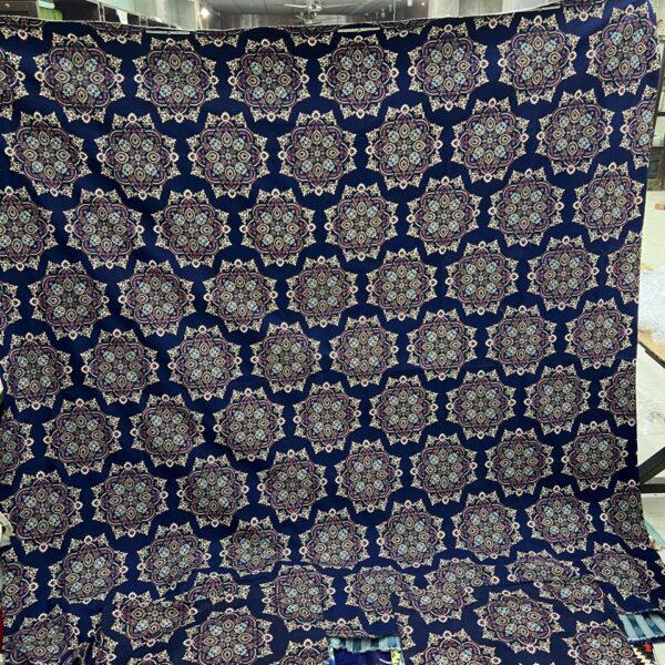 Safa Marwa Crystal Cotton Export Quality King Size Double Bedsheet Design No. 15