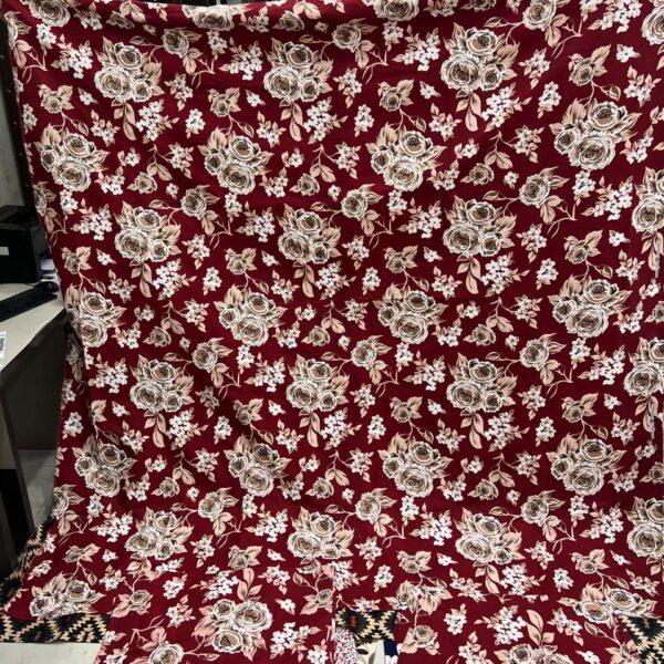 Safa Marwa Crystal Cotton Export Quality King Size Double Bedsheet Design No. 11