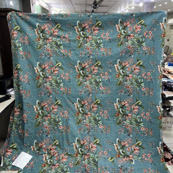 Safa Marwa Crystal Cotton Export Quality King Size Double Bedsheet Design No. 4