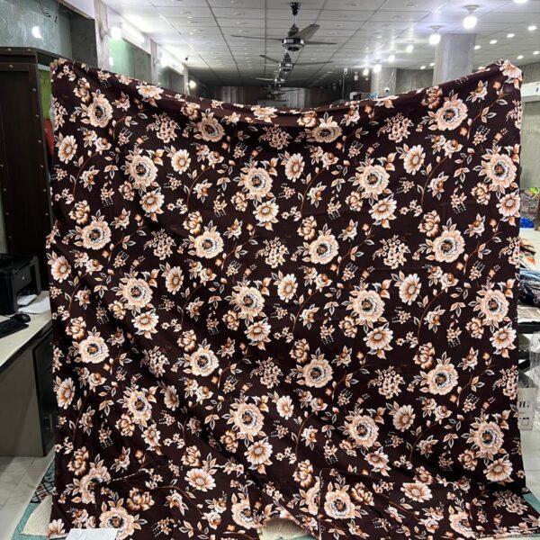 Safa Marwa Crystal Cotton Export Quality King Size Double Bedsheet Design No. 3