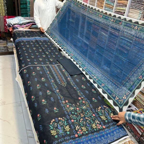 Zarqoon Digital Printed Lawn 3pc Dresses - Women Wear Design No. 21