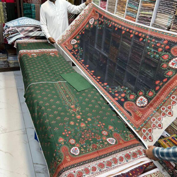 Zarqoon Digital Printed Lawn 3pc Dresses - Women Wear Design No. 11