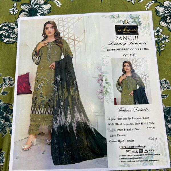 Vol-01 Panchi Luxury Summer Embroidered Collection - Women Wear Design No. 08