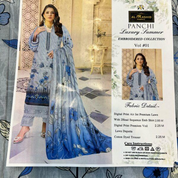 Vol-01 Panchi Luxury Summer Embroidered Collection - Women Wear Design No. 01