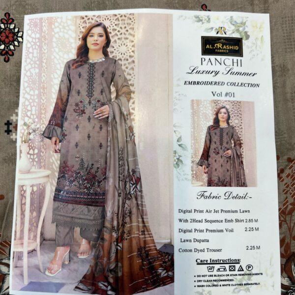 Vol-01 Panchi Luxury Summer Embroidered Collection - Women Wear Design No. 03