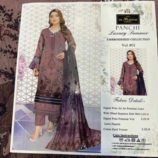 Vol-01 Panchi Luxury Summer Embroidered Collection - Women Wear Design No. 04