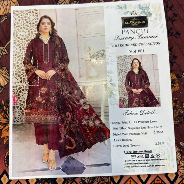 Vol-01 Panchi Luxury Summer Embroidered Collection - Women Wear Design No. 06