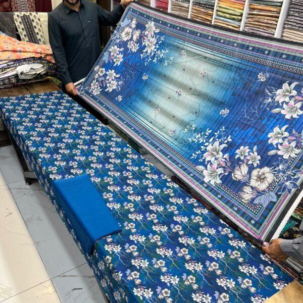 Almirah Brand Digital Printed Lawn 3 Piece Suit - Women Wear Design No. 30