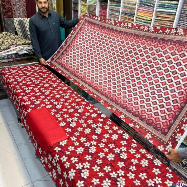 Almirah Brand Digital Printed Lawn 3 Piece Suit - Women Wear Design No. 18