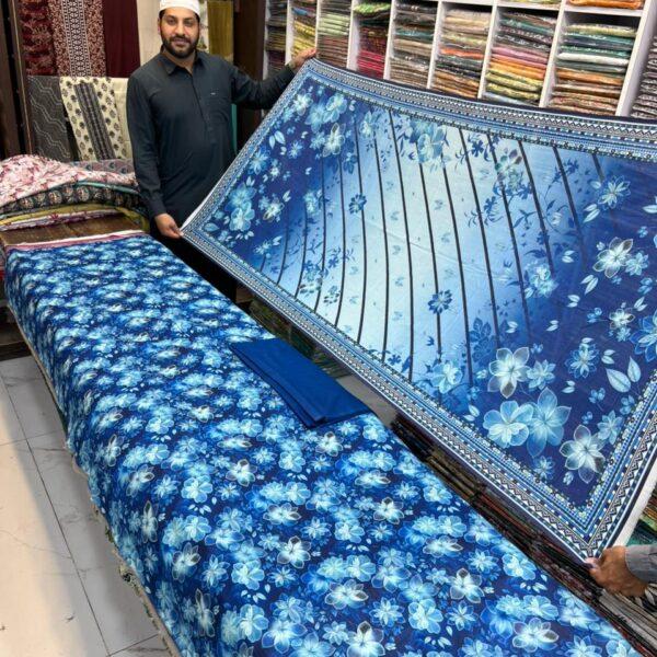 Almirah Brand Digital Printed Lawn 3 Piece Suit - Women Wear Design No. 8