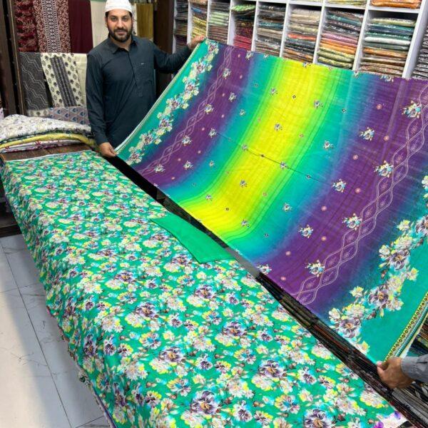 Almirah Brand Digital Printed Lawn 3 Piece Suit - Women Wear Design No. 4