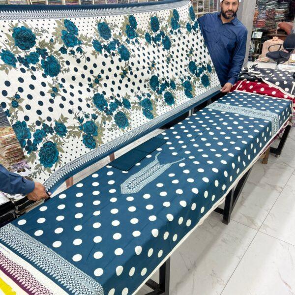 Dua Classic Printed Lawn 3pc Dresses- Women Wear Design No. 15