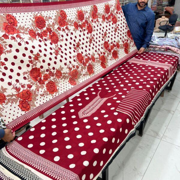 Dua Classic Printed Lawn 3pc Dresses- Women Wear Design No. 14