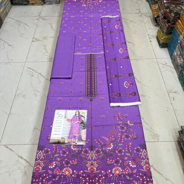 Osma Brand Digital Printed Lawn 3pc Dresses - Women Wear Design No. 19