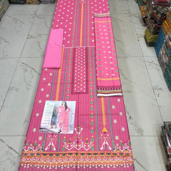 Osma Brand Digital Printed Lawn 3pc Dresses - Women Wear Design No. 16