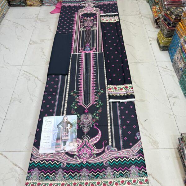 Osma Brand Digital Printed Lawn 3pc Dresses - Women Wear Design No. 15