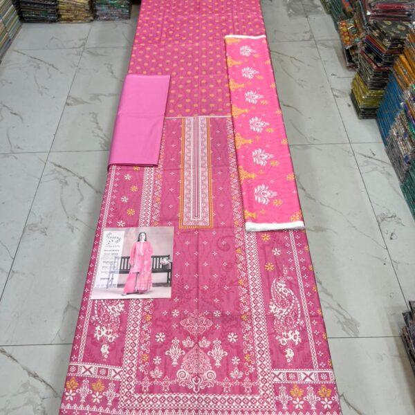 Osma Brand Digital Printed Lawn 3pc Dresses - Women Wear Design No. 12