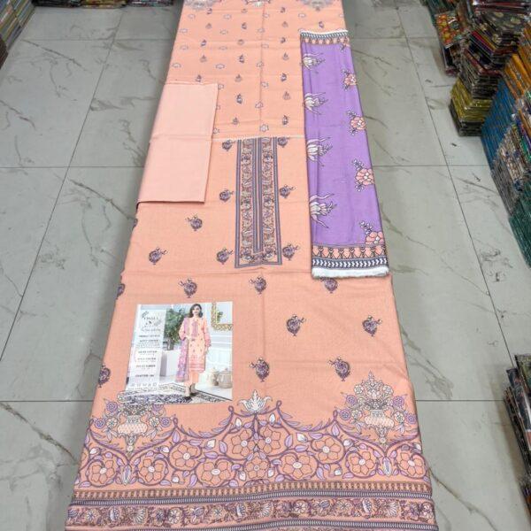 Osma Brand Digital Printed Lawn 3pc Dresses - Women Wear Design No. 9