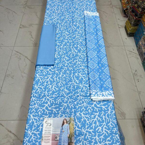 Osma Brand Digital Printed Lawn 3pc Dresses - Women Wear Design No. 7