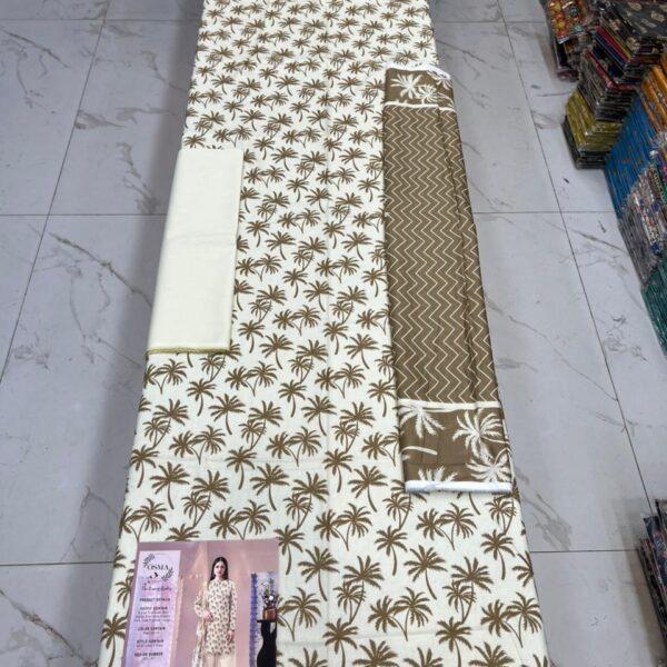 Osma Brand Digital Printed Lawn 3pc Dresses - Women Wear Design No. 4