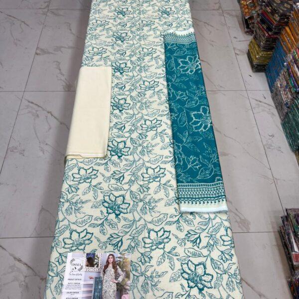 Osma Brand Digital Printed Lawn 3pc Dresses - Women Wear Design No. 3