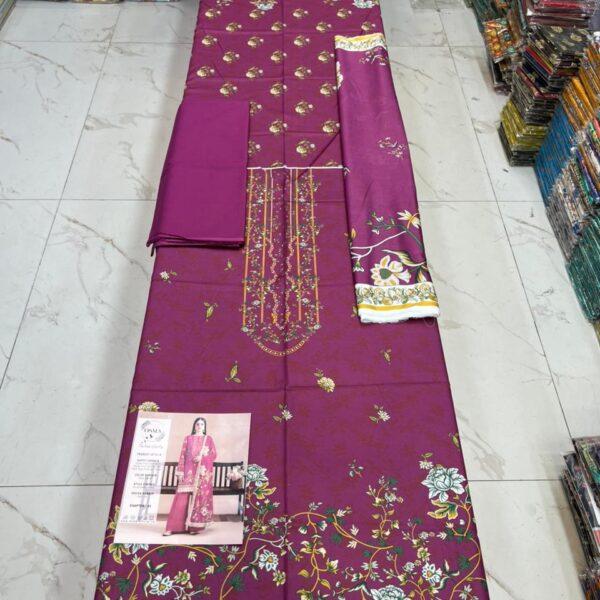 Osma Brand Digital Printed Lawn 3pc Dresses - Women Wear Design No. 1