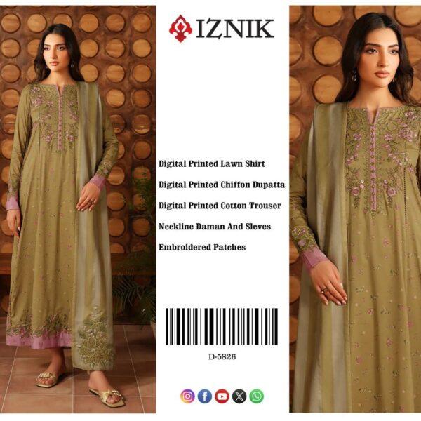Maria B Lawn Embroidered Replica 3 Piece Suit With Patches - Women Wear Design No. 8